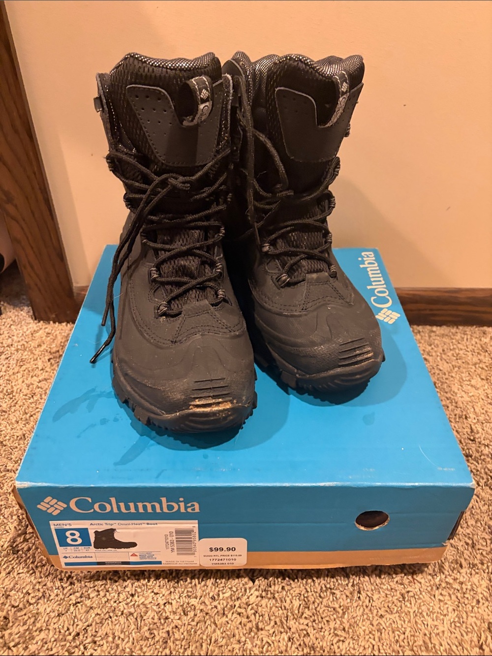 Columbia Black Men’s arctic trip Omni – heat Boots